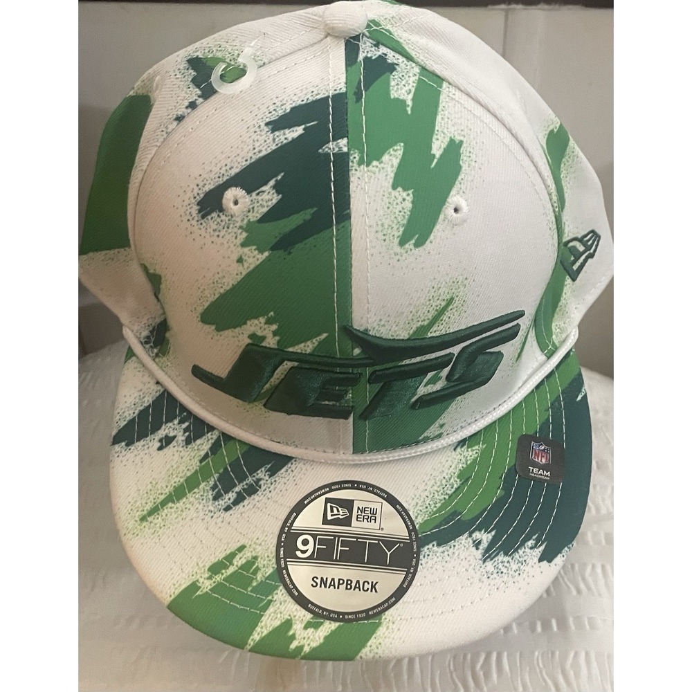 Men's New Era New York Jets 9FIFTY Snapback Hat Cap Green Adjustable OSFM NWT